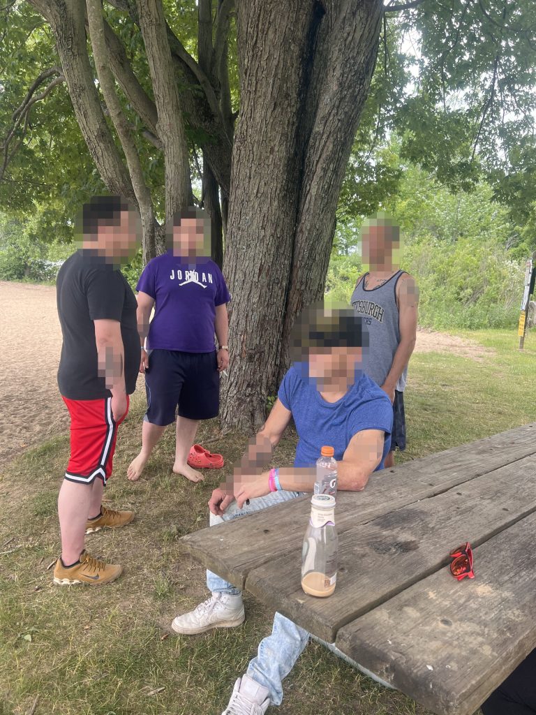 Community cookout event building connection and support in addiction recovery at Alpine Springs