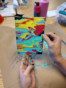 Alpine Springs Art therapy activity helping clients express emotions during addiction recovery at Alpine Springs